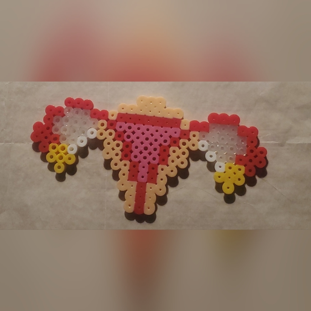 Uterus Perler Bead